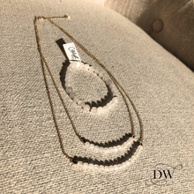 Load image into Gallery viewer, Rose Quartz Gemstone and Sterling Silver Bracelet