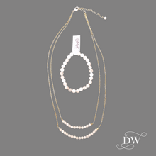 Load image into Gallery viewer, Rose Quartz Gemstone and Sterling Silver Bracelet