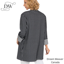 Load image into Gallery viewer, Joseph Ribkoff Black & White Jacket