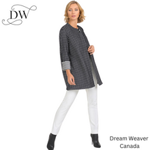 Load image into Gallery viewer, Joseph Ribkoff Black & White Jacket