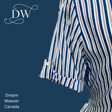 Load image into Gallery viewer, Blue Stripe Shirt Dress | Brenda Beddome
