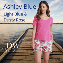 Load image into Gallery viewer, Ashley Blue Shorts | Mahogany