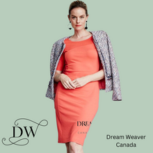 Charger l'image dans la galerie, Elegant Bamboo T-shirt Dress | Coral