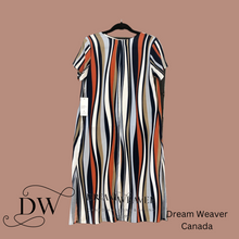 Load image into Gallery viewer, Long Striped Cardigan with Pockets | Rayon from Bamboo | X-small