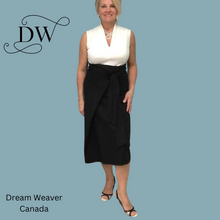 Charger l'image dans la galerie, Black Linen High-Waisted Skirt | Wrap Around | One Size