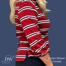 Charger l'image dans la galerie, Red Striped Sweater | Meemoza