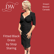 Charger l'image dans la galerie, Fitted Black Retro Dress | Stop Staring | Medium