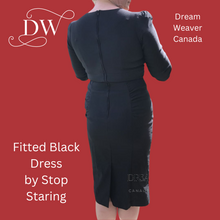 Charger l'image dans la galerie, Fitted Black Retro Dress | Stop Staring | Medium