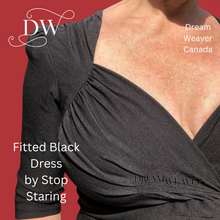 Charger l'image dans la galerie, Fitted Black Retro Dress | Stop Staring | Medium