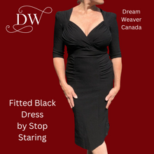 Charger l'image dans la galerie, Fitted Black Retro Dress | Stop Staring | Medium