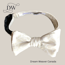 Charger l'image dans la galerie, Ropes Nautical Bow Tie | Cream Ropes on Beige