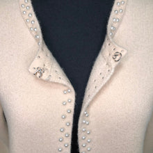 Charger l'image dans la galerie, Bolero Cardigan with Pearl Trim | Cream