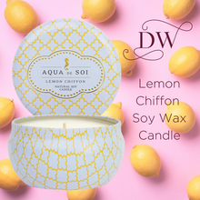 Load image into Gallery viewer, Lemon Chiffon Soy Candle Tin | 9 oz
