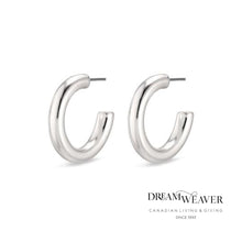 Load image into Gallery viewer, Maddie Small Silver Plated Hoop Earrings | Pilgrim1