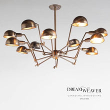 Load image into Gallery viewer, Ursidae ChandelierMercana Ursidae 12-Light Sputnik Chandelier | Antique Brass | Store Display2