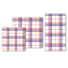 Load image into Gallery viewer, Paisley & Plaid Hostess Napkins | Plaid | Michel Design Works