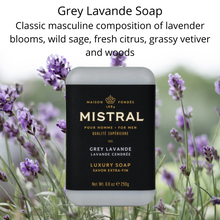 Load image into Gallery viewer, Grey Lavande Bar Soap | Mistral