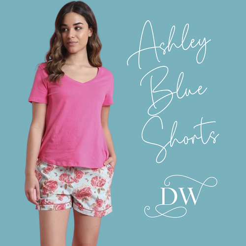 Ashley Blue Shorts | Mahogany