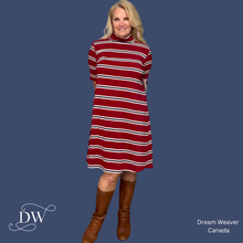 Load image into Gallery viewer, Red Striped Dress | Meemoza4