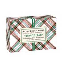 Load image into Gallery viewer, Vintage Plaid Boxed Soap | Michel Design Works

