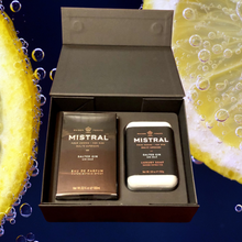 Load image into Gallery viewer, Salted Gin Cologne/Soap Gift Set | Mistral