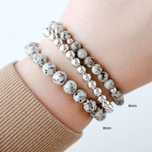 Load image into Gallery viewer, Jasper Gemstone & Sterling Silver Bracelet