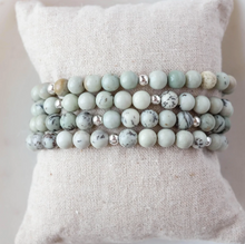 Load image into Gallery viewer, Jasper Gemstone & Sterling Silver Bracelet