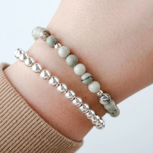 Load image into Gallery viewer, Jasper Gemstone & Sterling Silver Bracelet