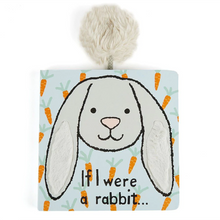 Load image into Gallery viewer, If I Were a Rabbit Book (Grey Rabbit/blue background) | Jellycat
