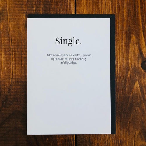 Single. Card | Buttercup Co.