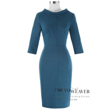 Load image into Gallery viewer, Teal Retro Dress