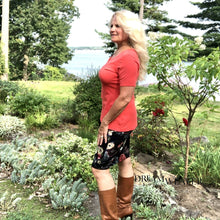 Load image into Gallery viewer, Asymmetrical Blousy Top | Coral | Rayon Bamboo | Dream Weaver Canada