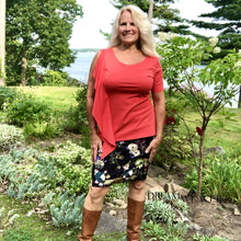 Load image into Gallery viewer, Asymmetrical Blousy Top | Coral | Rayon Bamboo | Dream Weaver Canada