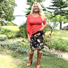 Load image into Gallery viewer, Asymmetrical Blousy Top | Coral | Rayon Bamboo | Dream Weaver Canada
