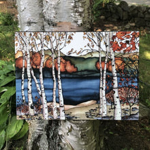 Load image into Gallery viewer, Birches on The Lake | Cottage &amp; Lake Collection | 16x22 | Renee Bovet Home Decor
