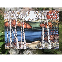 Load image into Gallery viewer, Birches on The Lake | Cottage & Lake Collection | 16x22 | Renee Bovet Home Decor