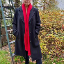 Charger l'image dans la galerie, Black Coat with Notch Collar Fashion