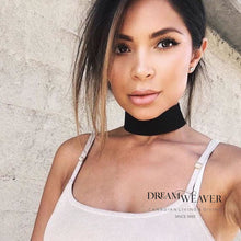 Charger l'image dans la galerie, Crepe Choker in Black | Statement Grey Accessories