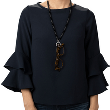 Load image into Gallery viewer, Beaded Cord | Black | Peepers Reading Glasses