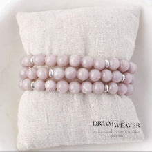 Load image into Gallery viewer, Blush Jade Large Gemstone/Sterling Silver Bracelet Accessories
