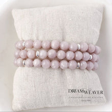 Load image into Gallery viewer, Blush Jade Large Gemstone/Sterling Silver Bracelet Accessories