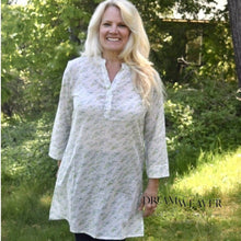 Load image into Gallery viewer, Cornflower Cotton Tunic | Mahogany | Dream Weaver Canada