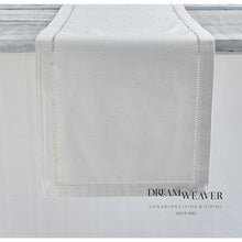 Charger l'image dans la galerie, Lurex Hemstitch Cream Gold Table Runner | Harman