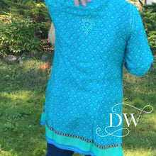 Charger l'image dans la galerie, Deena Embroidered Tunic | Turquoise