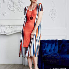 Charger l'image dans la galerie, Elegant Bamboo T-shirt Dress | Coral | Dream Weaver Canada