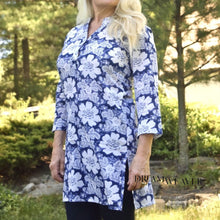 Load image into Gallery viewer, Era Indigo Cotton Tunic | Mahogany | Dream Weaver Canada