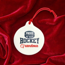 Charger l'image dans la galerie, Hockey Grandma "Proud as Puck" Christmas Ornament