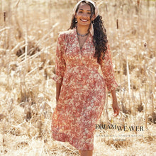 Charger l'image dans la galerie, Greta's Garden Tea Dress Terracotta | April Cornell