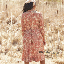 Charger l'image dans la galerie, Greta's Garden Tea Dress Terracotta | April Cornell