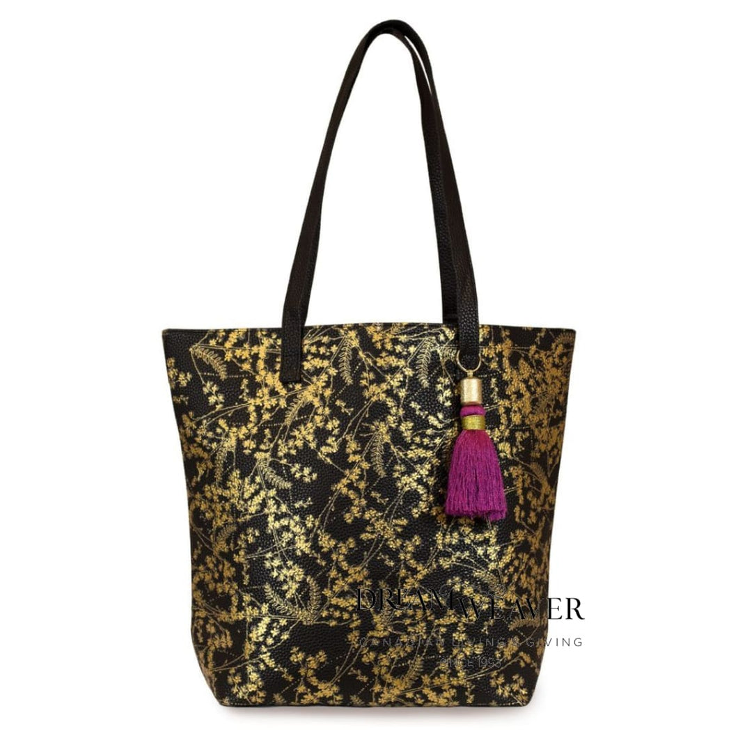 Guilded Flowers Tote Bag